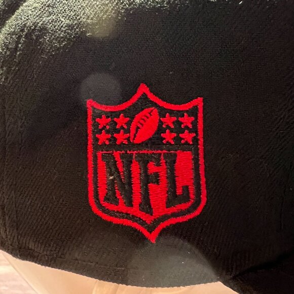 Atlanta Falcons New Era 9Fifty Snapback Black Cap Adjustable Hat 100% Polyester - Picture 5 of 15